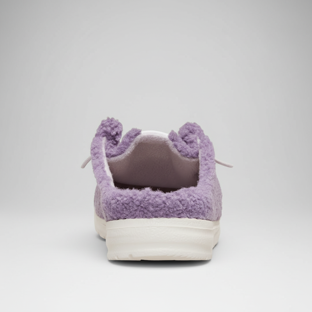 Warm Brown Sherpa Casual Comfortable Shoes