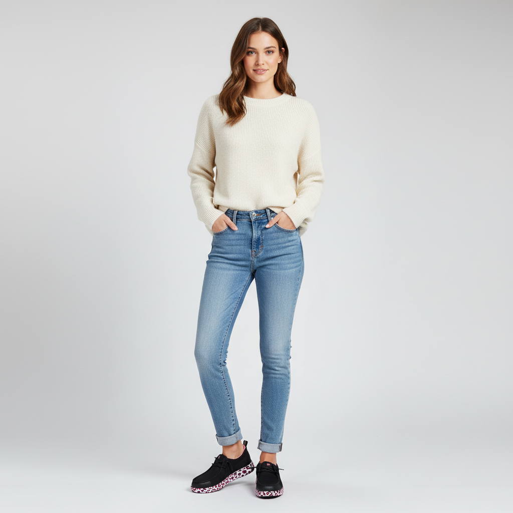 Work Mesh Lace Shoes Leopard For Women