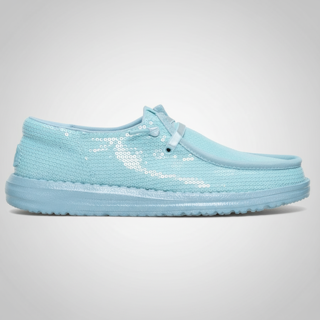 Sequin Lightweight Casual Slip On Shoes