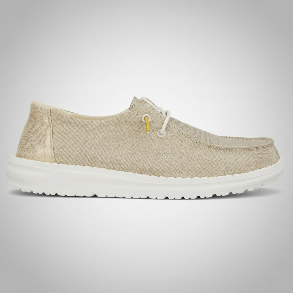 Shimmer Slip On Fashion Sneakers