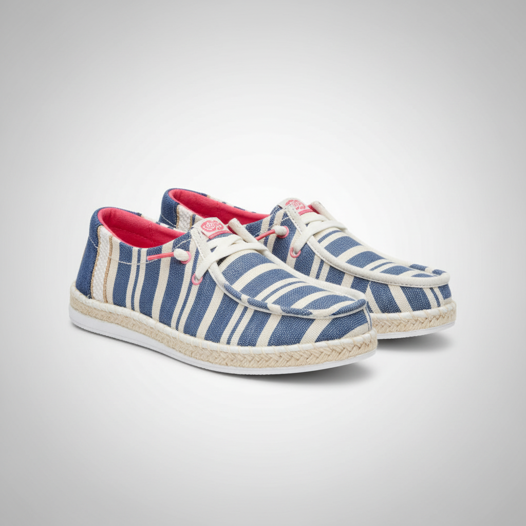 Espadrille Coast Striped Casual Shoes For Women