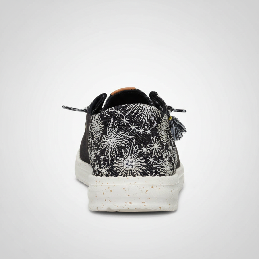 Funk Embroidered Floral Casual Shoes For Women