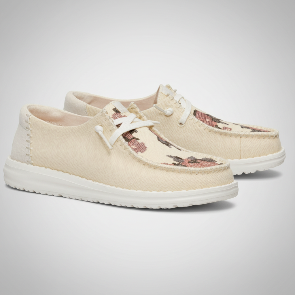 Cross Stitch Embroidered Everyday Canvas Shoes