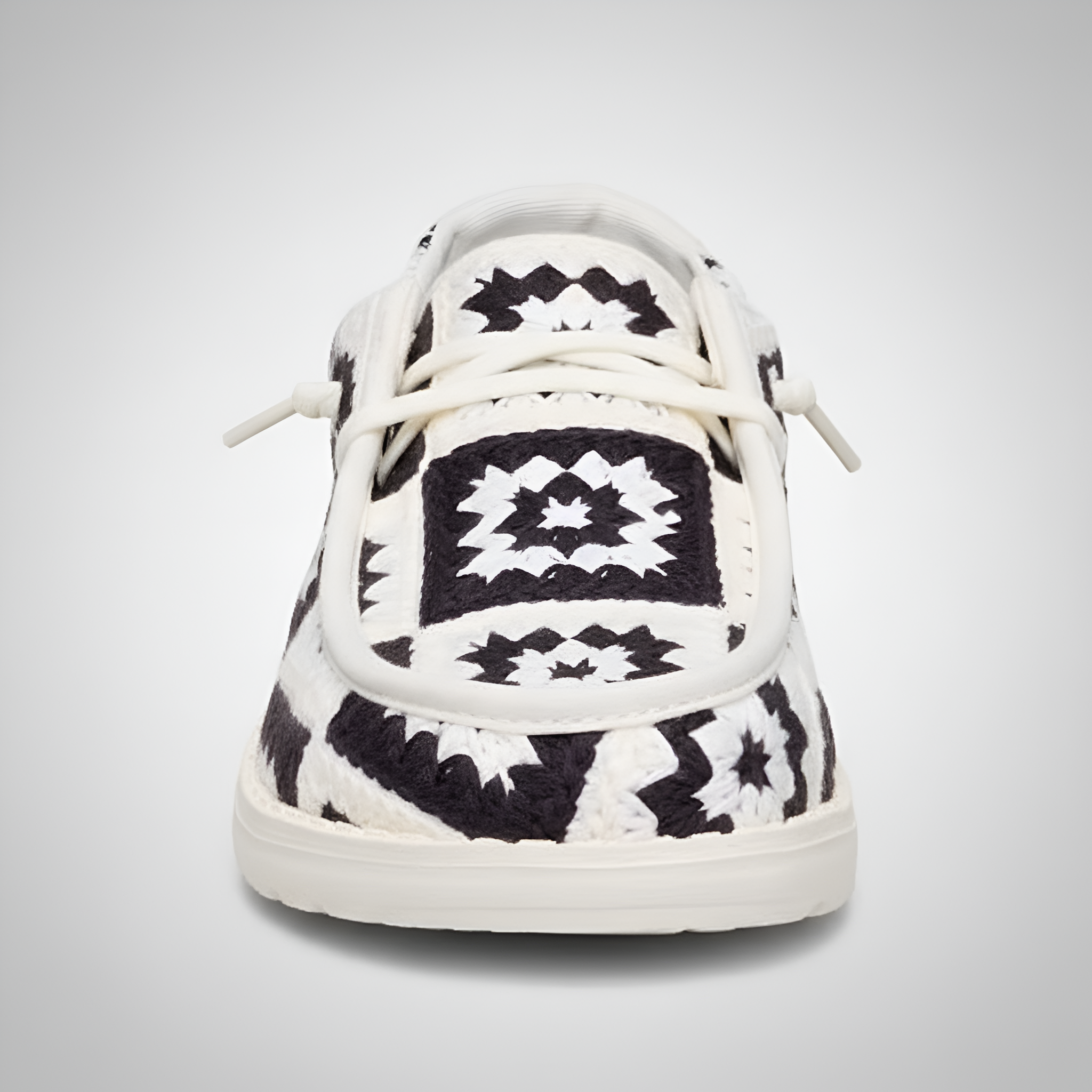 Crochet Patchwork Slip On Casual Comfort Shoes For Women