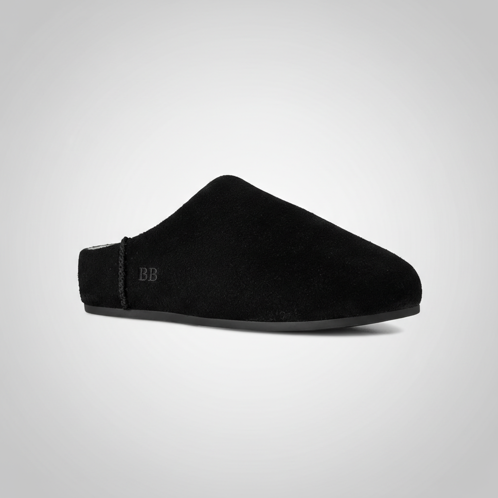 Elea Slip On Minimal Suede Slippers