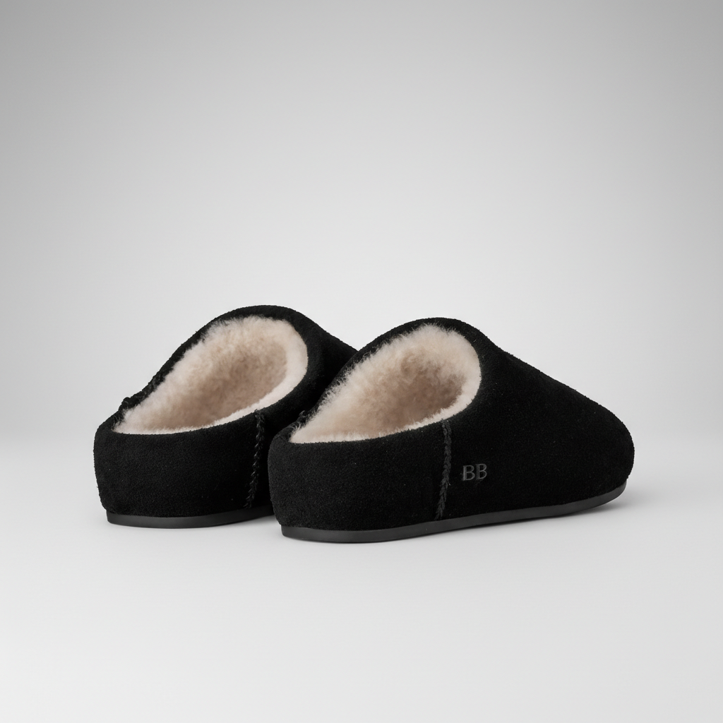 Elea Slip On Minimal Suede Slippers