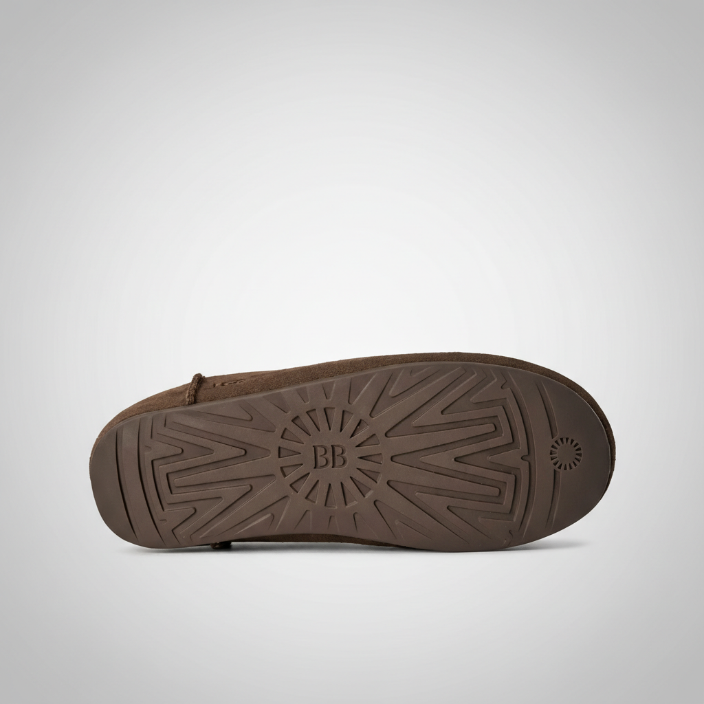 Elea Slip On Minimal Suede Slippers