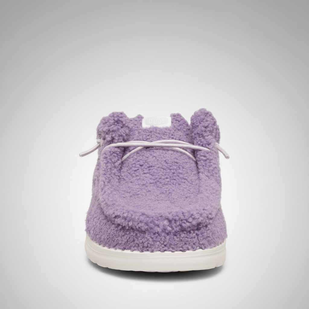 Warm Brown Sherpa Casual Comfortable Shoes