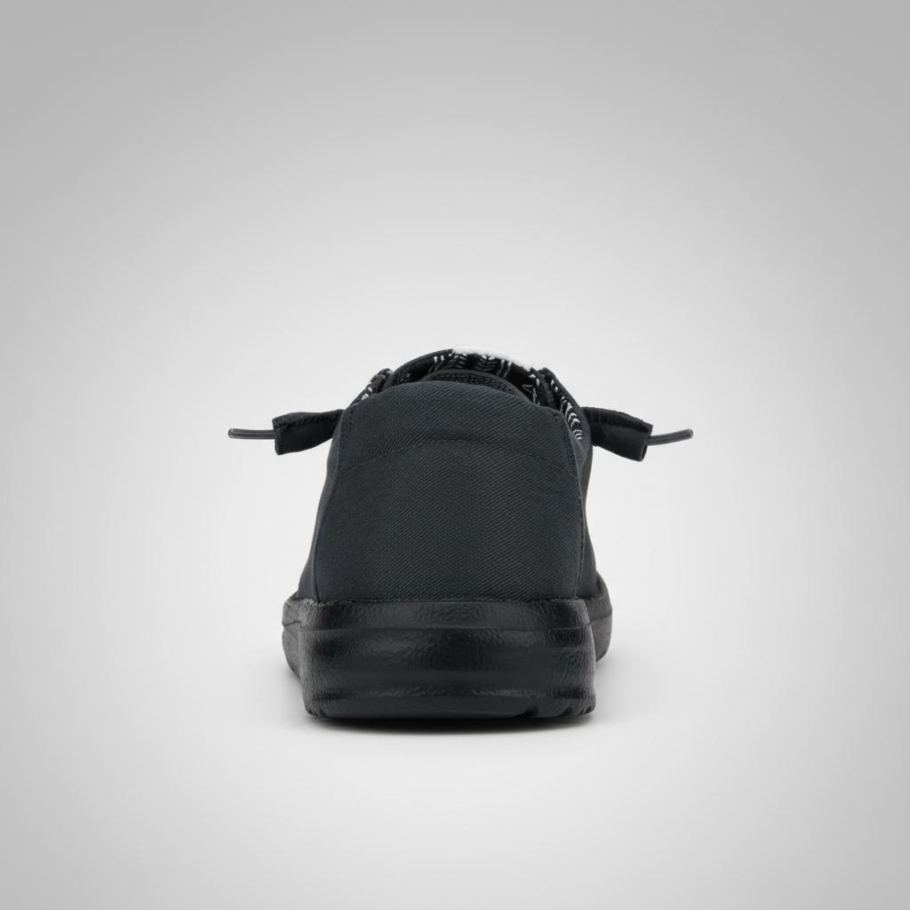 Stretch Canvas Wide Casual Shoes