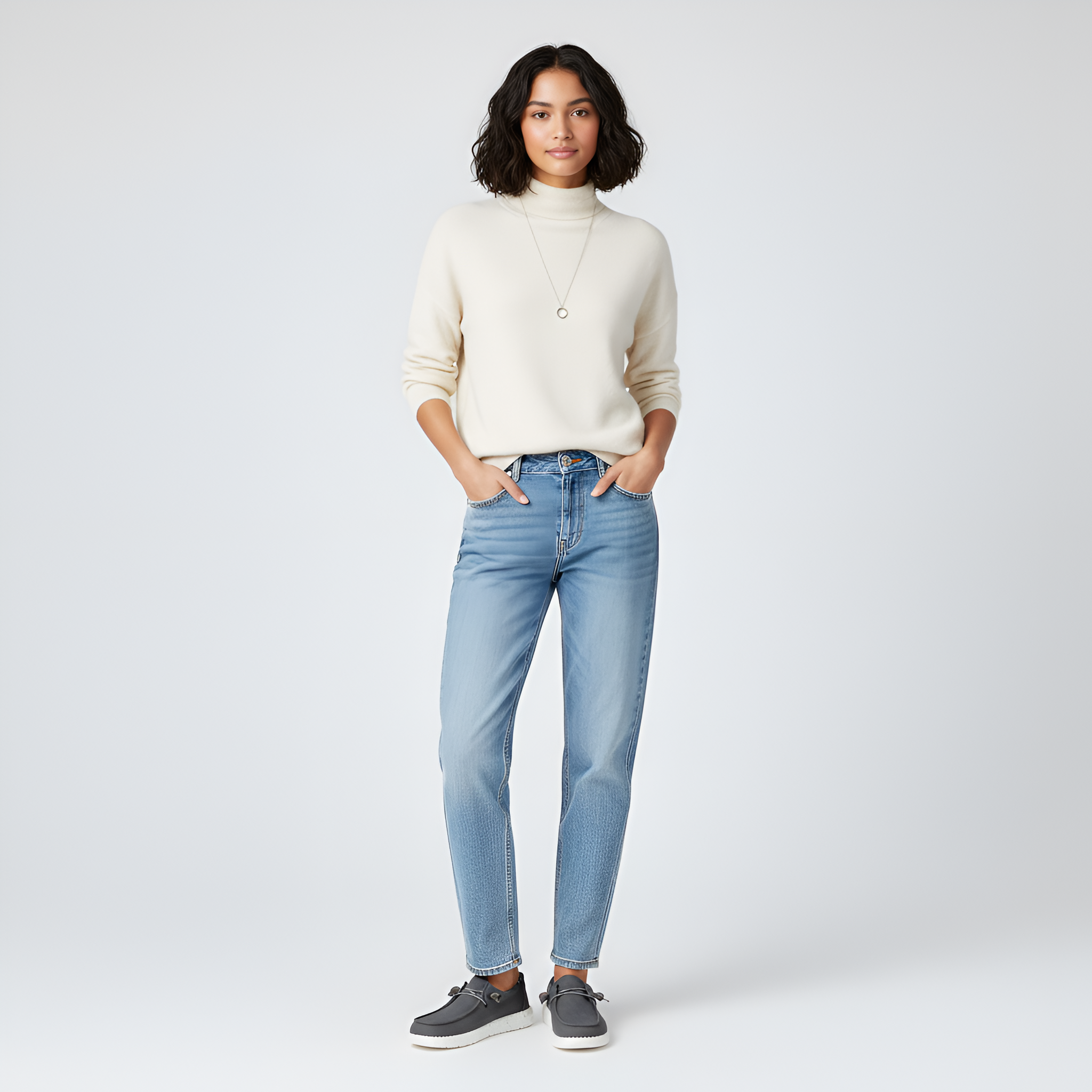 Casual Chambray Low Top Walking Shoes For Women