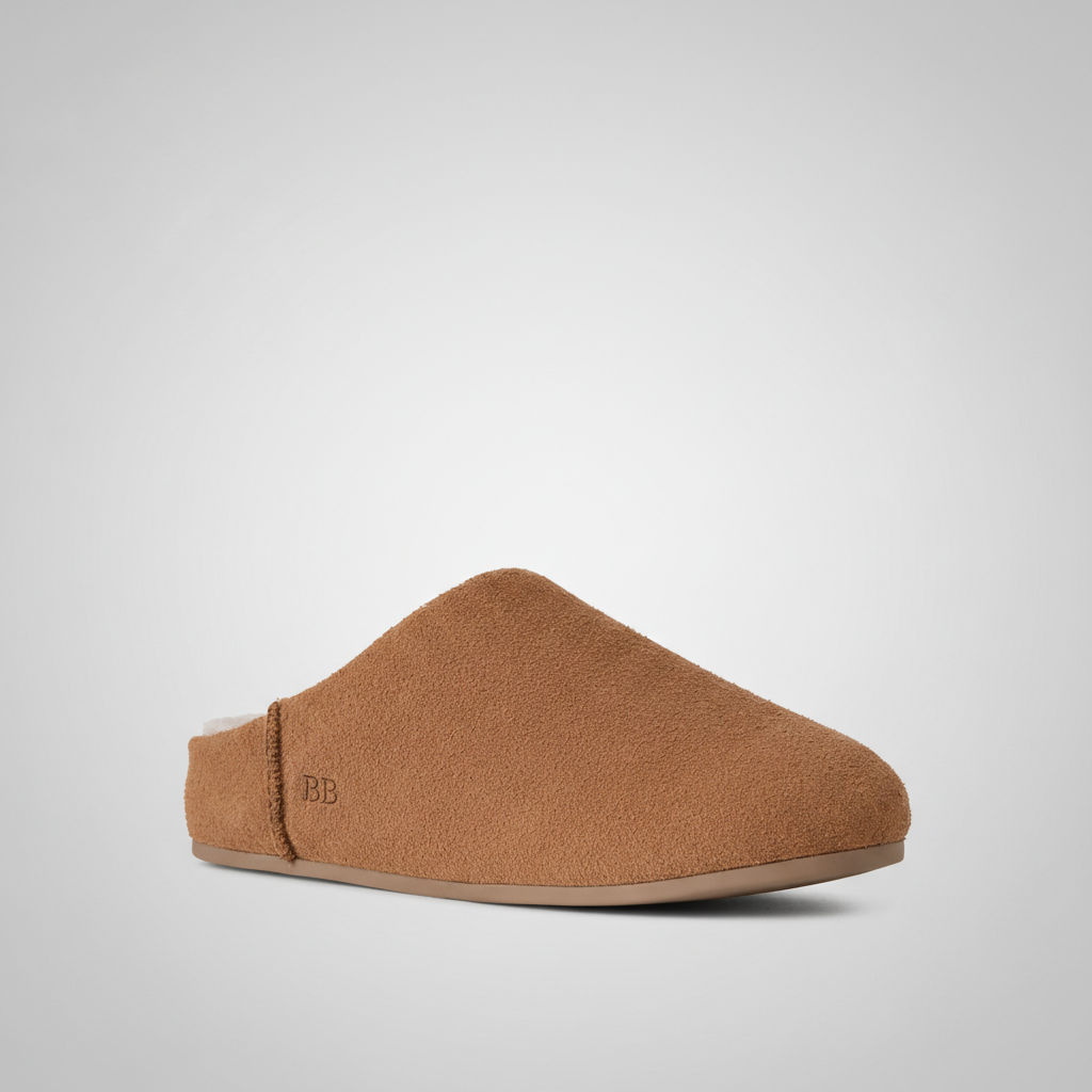 Elea Slip On Minimal Suede Slippers