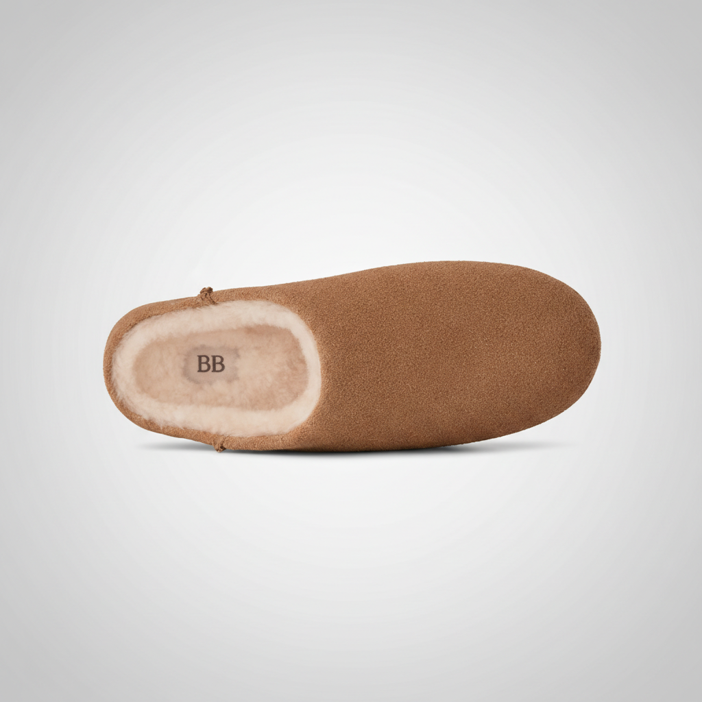 Elea Slip On Minimal Suede Slippers