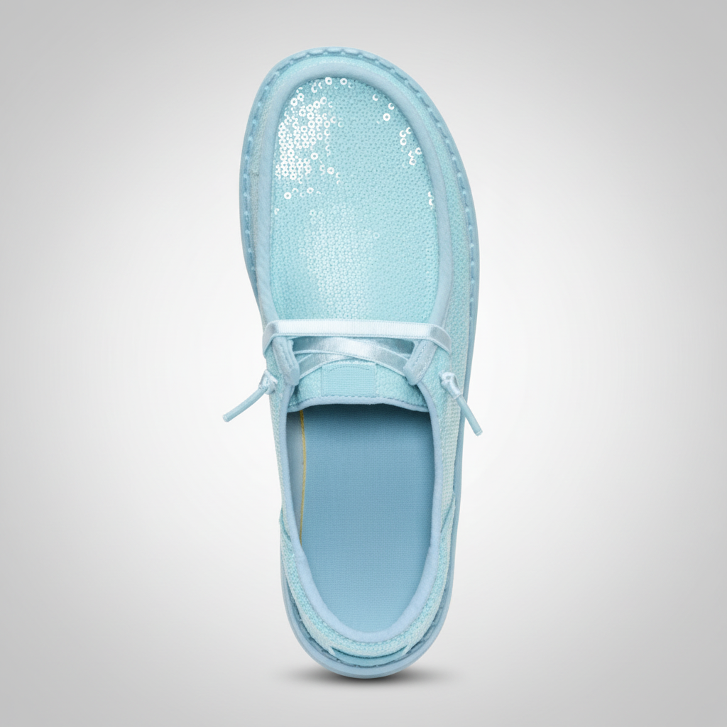 Sequin Lightweight Casual Slip On Shoes