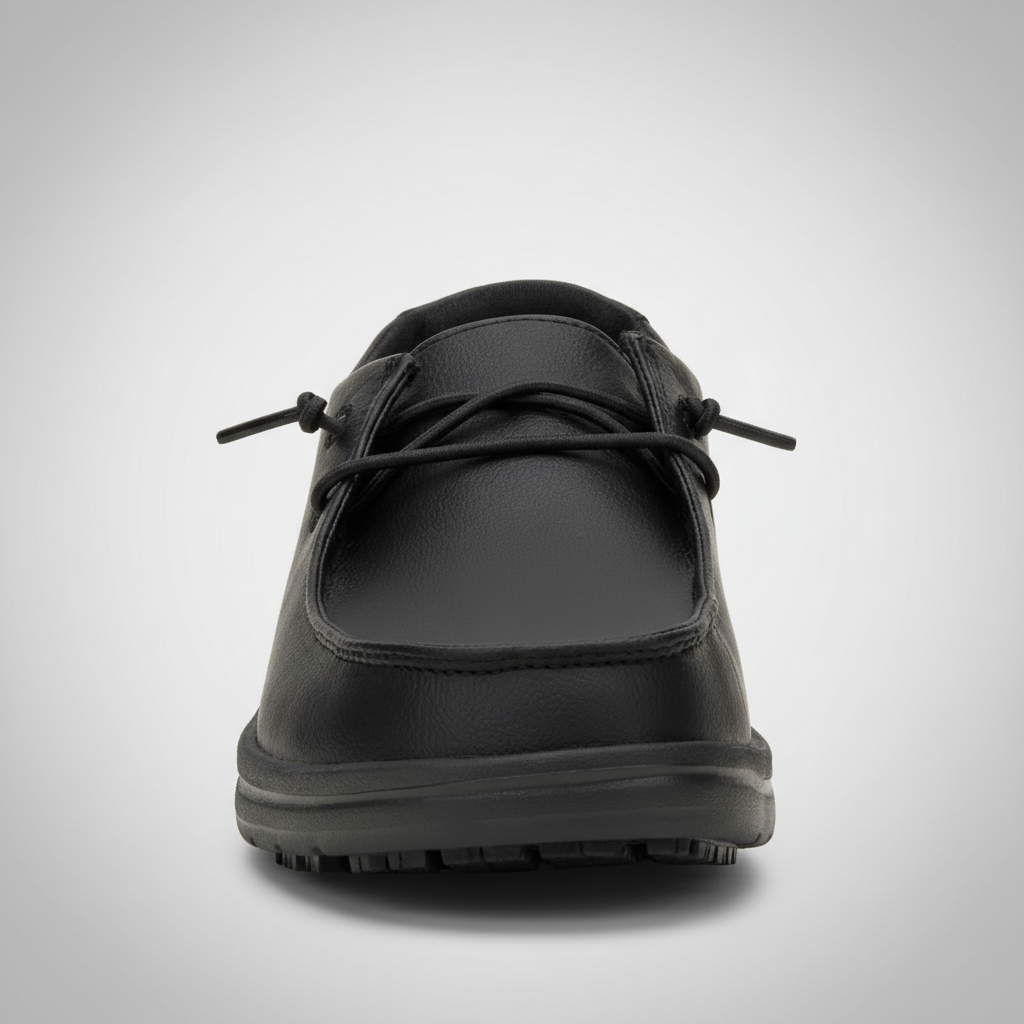 Classic Work Shoes With Lace Up Details 