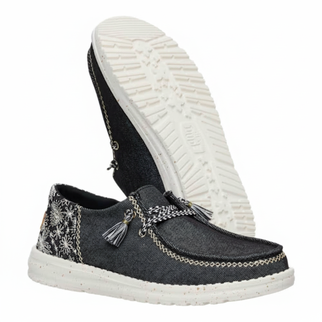 Funk Embroidered Floral Casual Shoes For Women