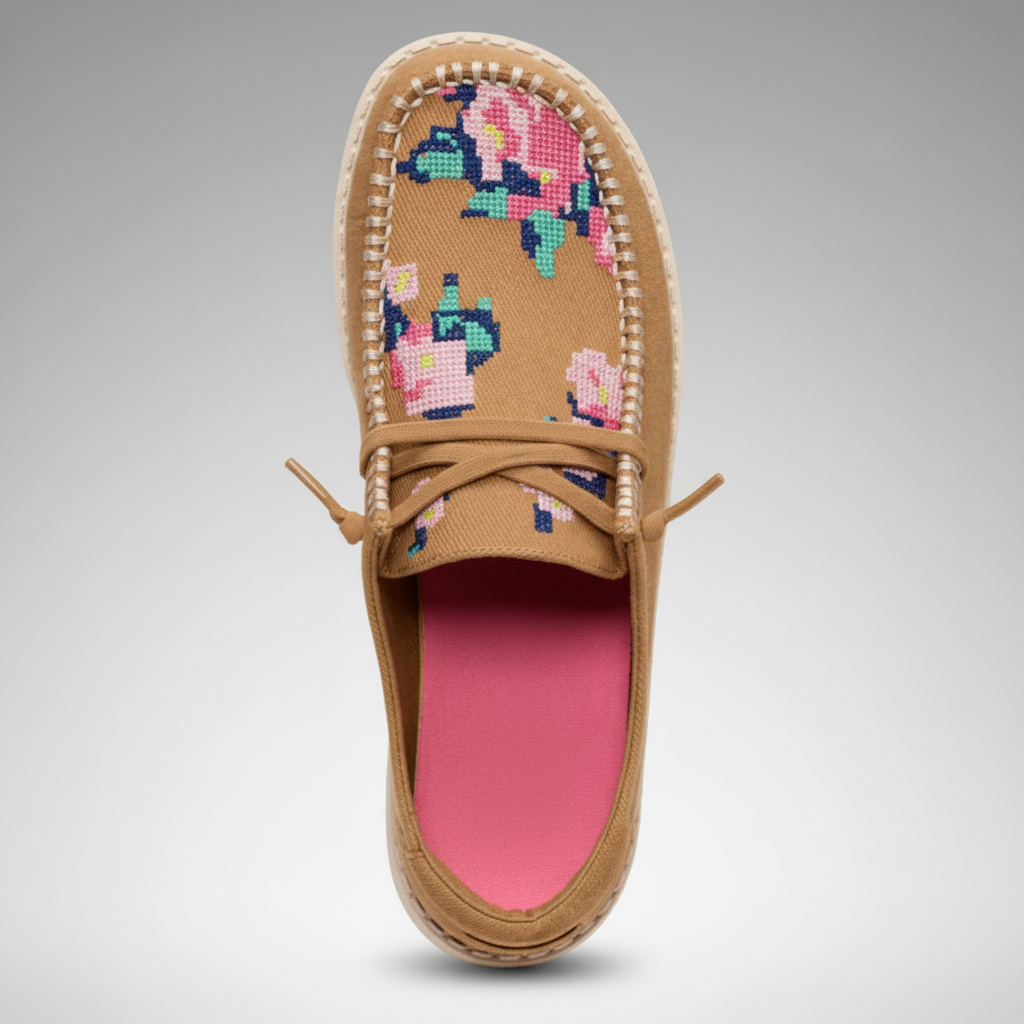 Cross Stitch Embroidered Everyday Canvas Shoes