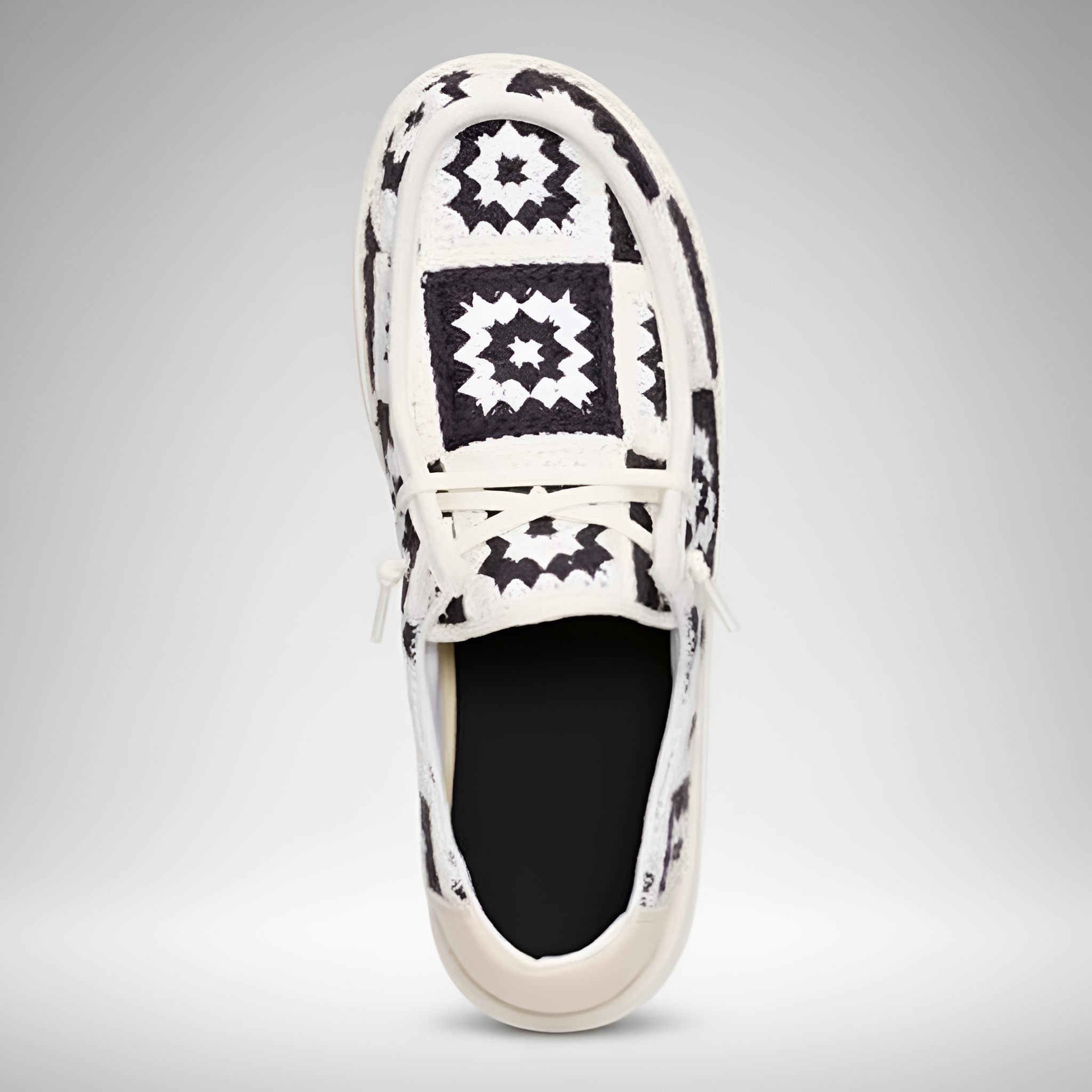 Crochet Patchwork Slip On Casual Comfort Shoes For Women