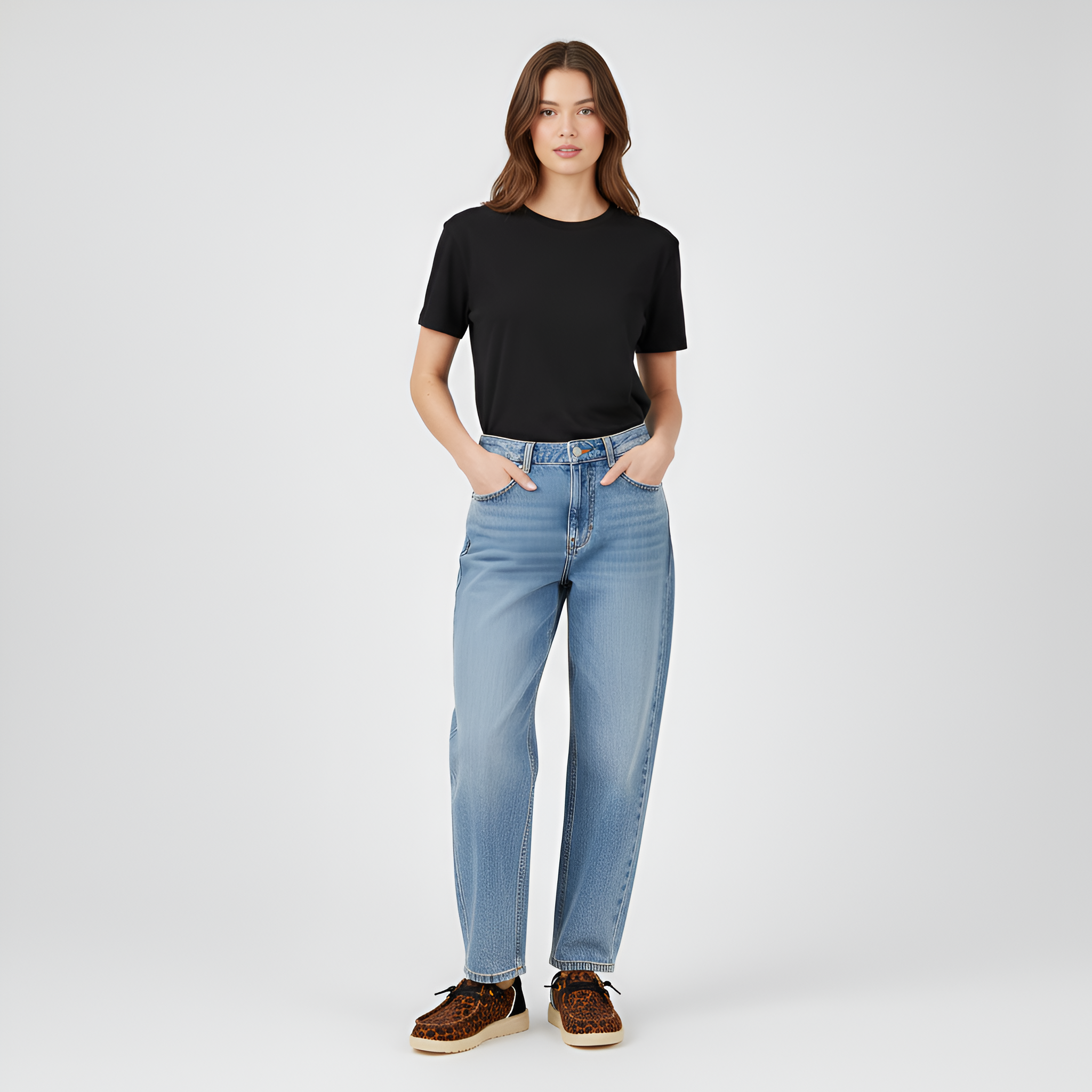 Animal Pattern Comfort Walking Shoes For Women