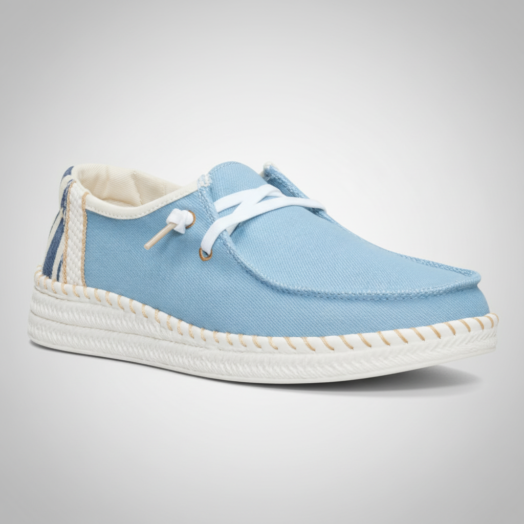 Casual Denim Lace Up Espadrille Shoes For Women