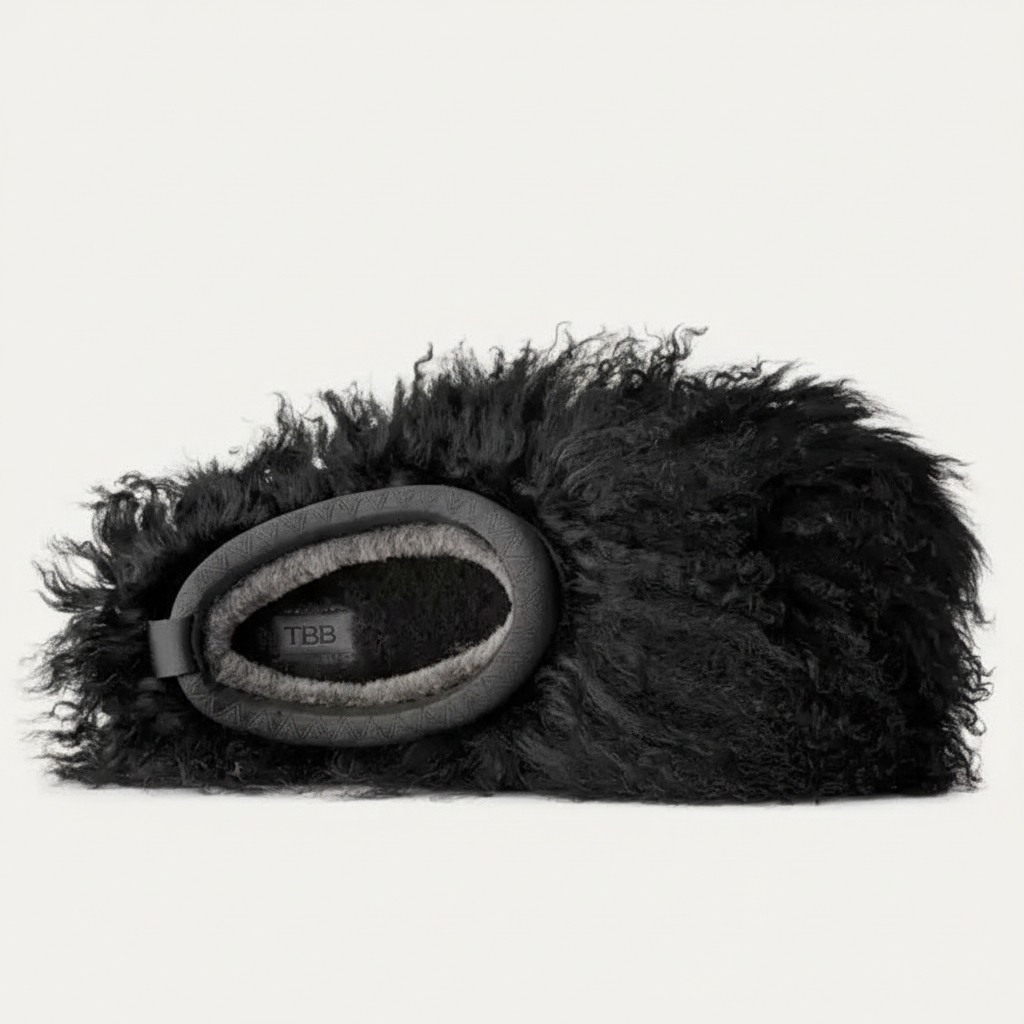 Tazz Fluff Momma Platform Sheepskin Slipper