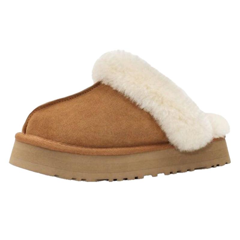 Women Warm Fur Slippers - The Boston Boots