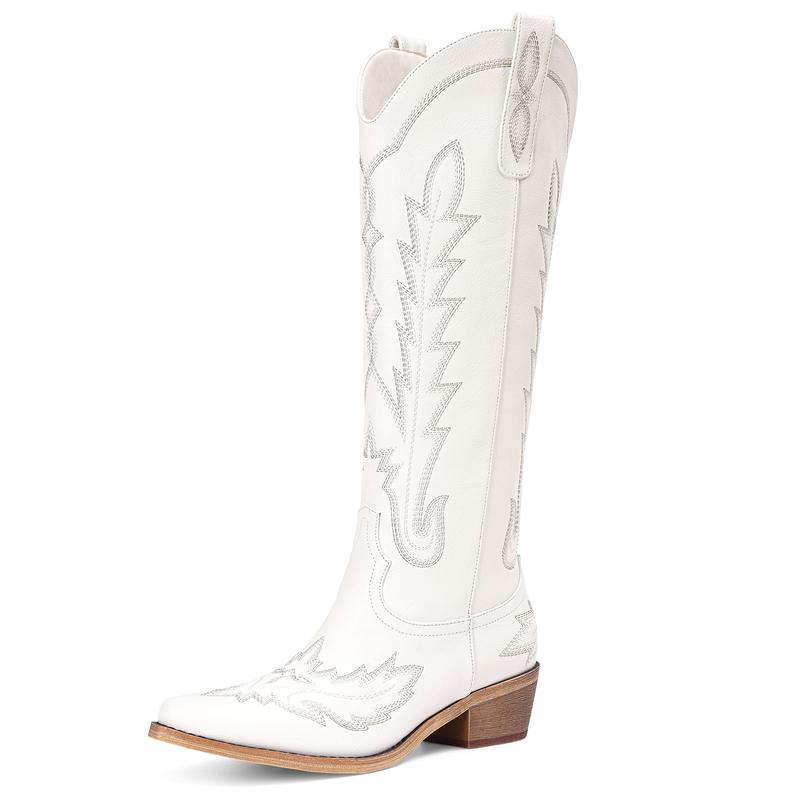 Retro Vintage Embroidered Western Cowgirl Boots For Women