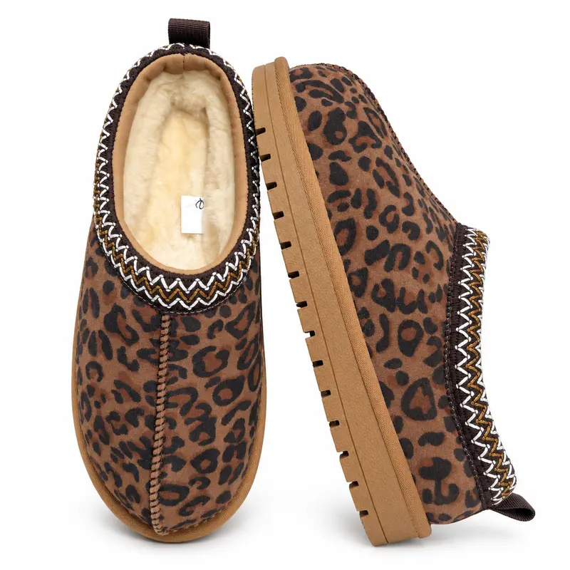 Cuff Booties Cozy Fur Lined Warm Winter Shoes For Women