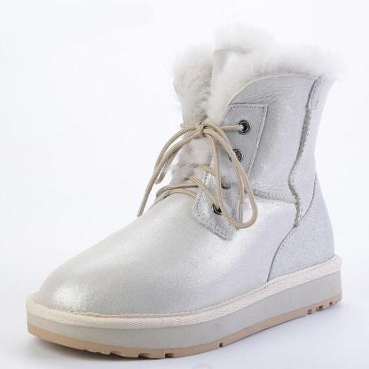 Short Ankle Casual Winter Snow Boots - The Boston Boots