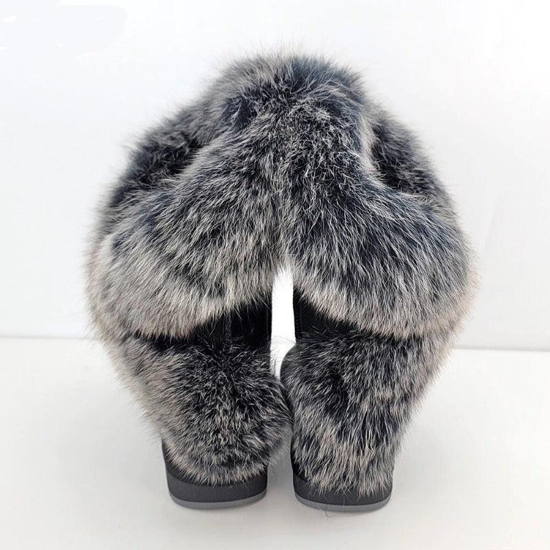 Fur Trimmed Winter Boots-The Boston Boots