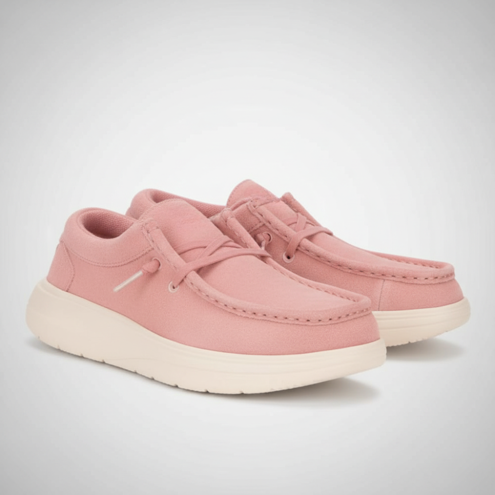 Suede Lace Casual Shoes for Women