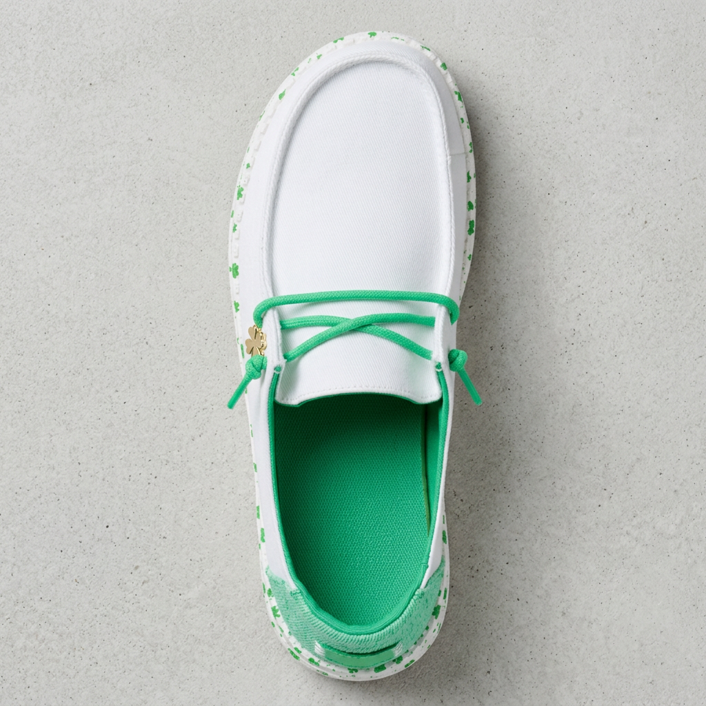 White / Green - Styled Flat-Lay