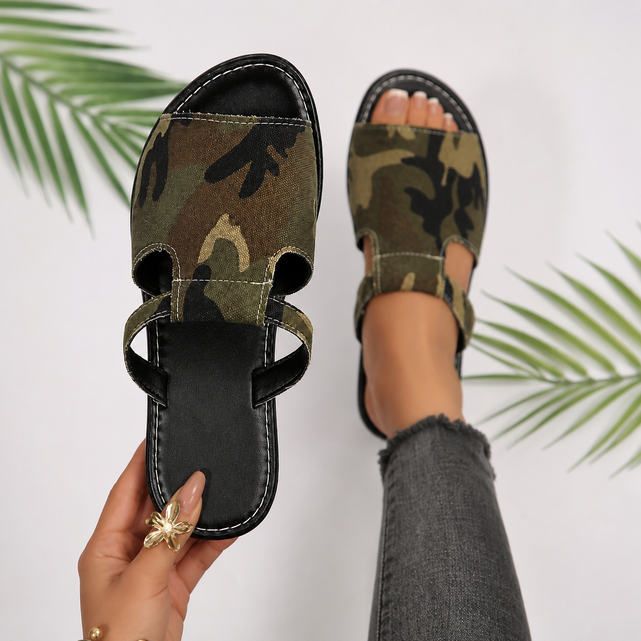 Casual Summer Plus Size Flat Sandals For Women