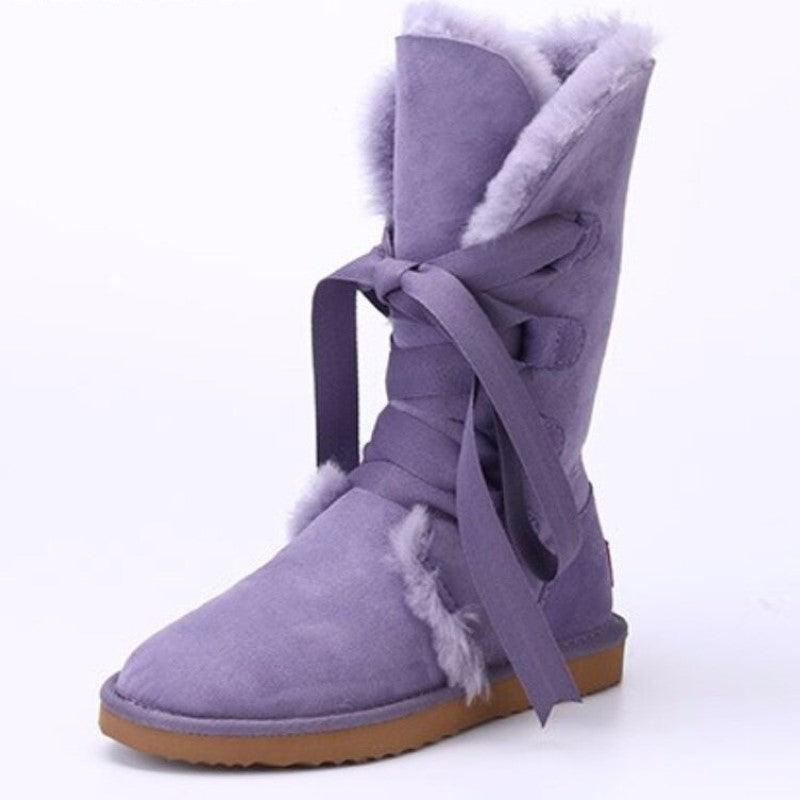 High Lace-Up Snow Boots-The Boston Boots