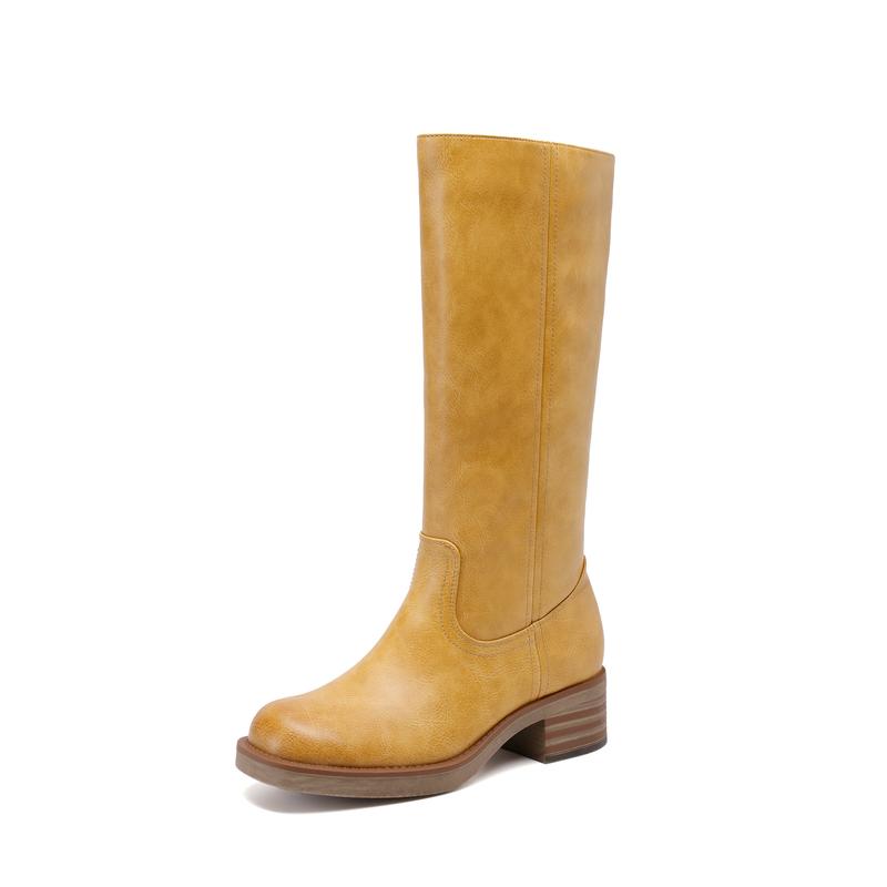 Comfortable Side Zipper Riding Tall Boots For Women