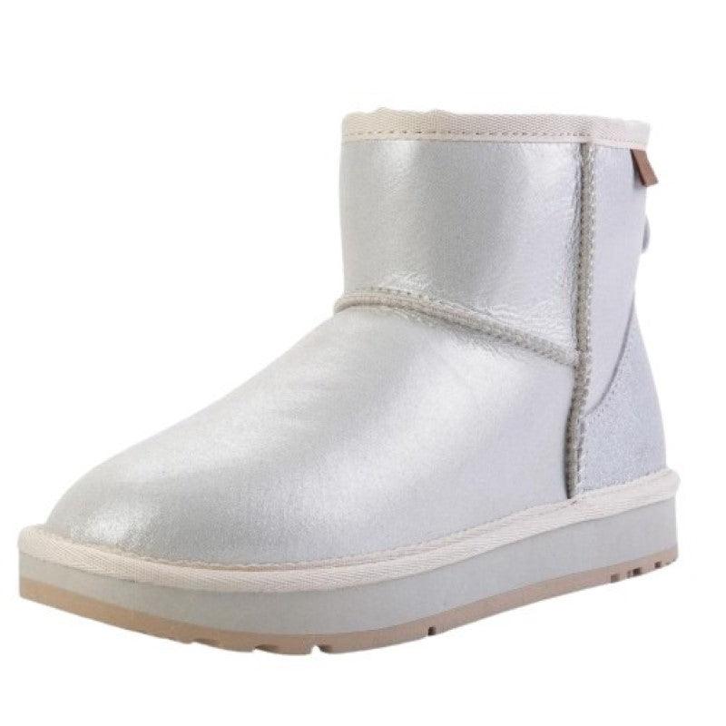 Leather Ankle Snow Boots-The Boston Boots
