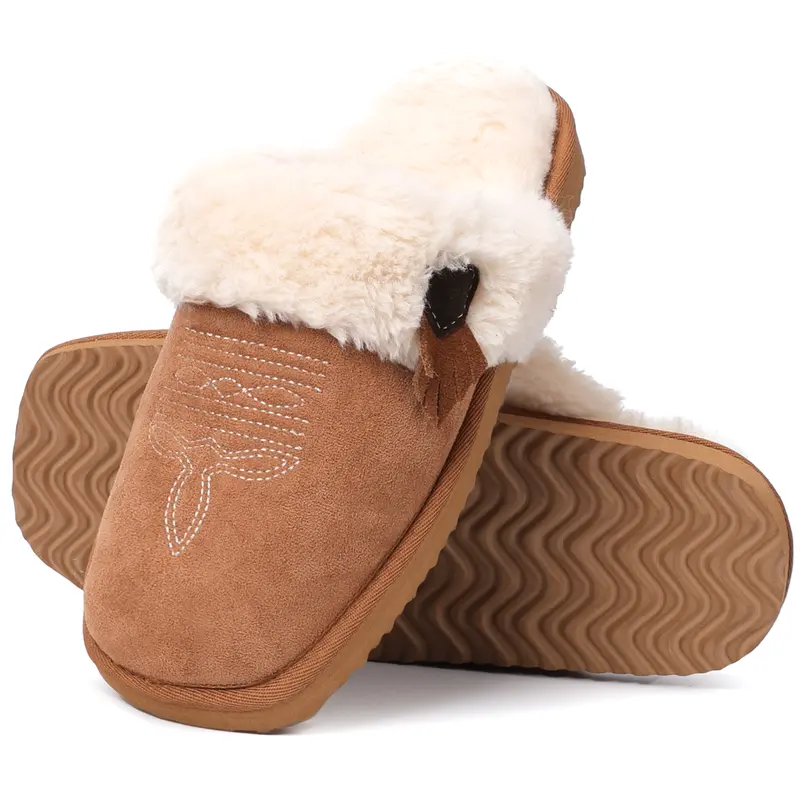 Faux Fur Fluffy Boot Slippers For Women