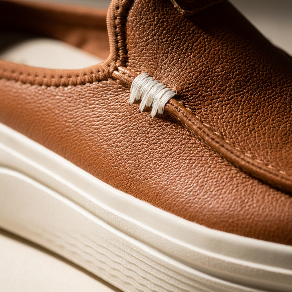 Women's Platform Leather Slip-On Mule