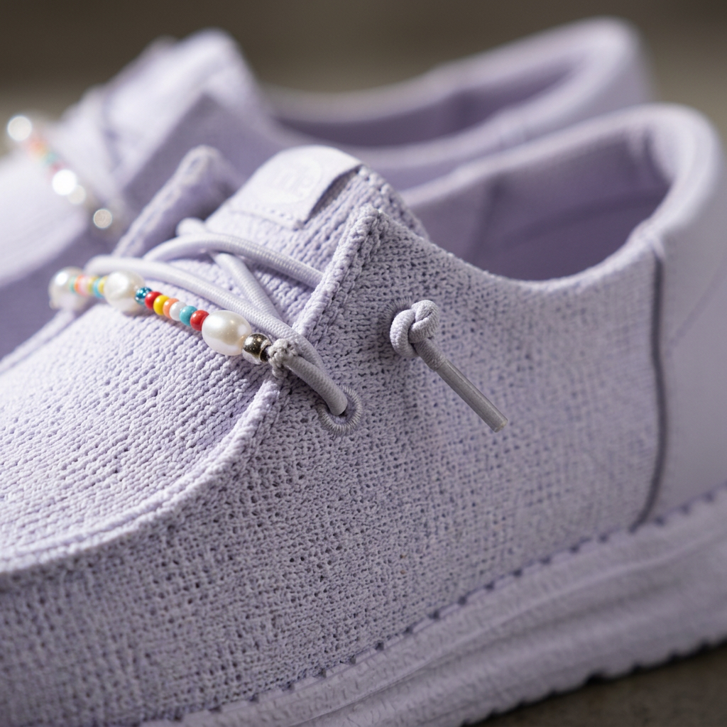 Funk Mesh Beaded Lace Casual Shoes For Women