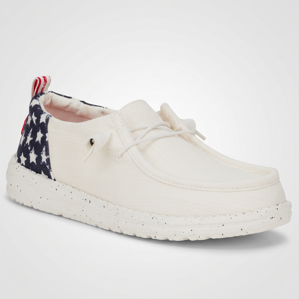 White / Navy Blazer - 3/4 Front