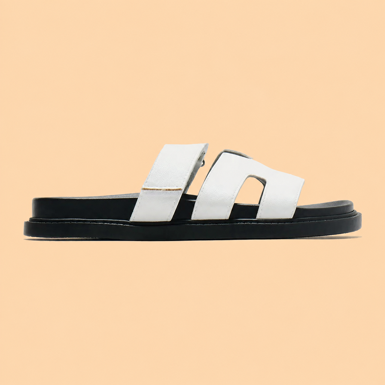 Wide Strap Flat Slide Sandals for Casual Summer Wear for Women