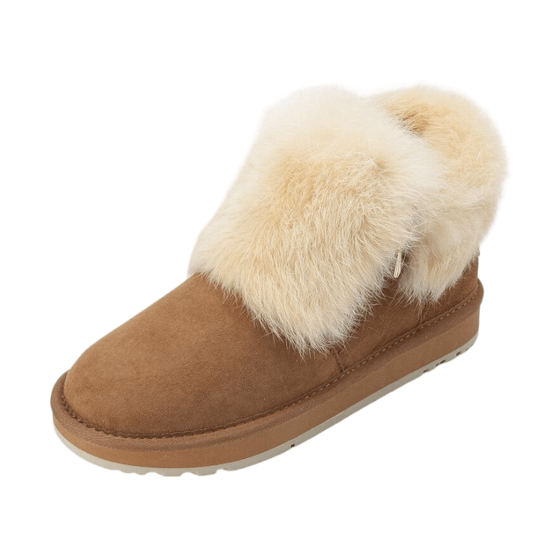 Plush Lined Design Short Ankle Warm Shoes For Everyday-The Boston Boots