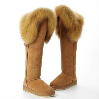 Leather Women Winter Snow Boots - The Boston Boots