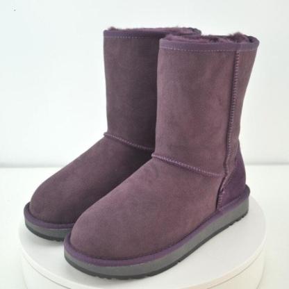 Winter Wool Fur Leather Snow Boots - The Boston Boots