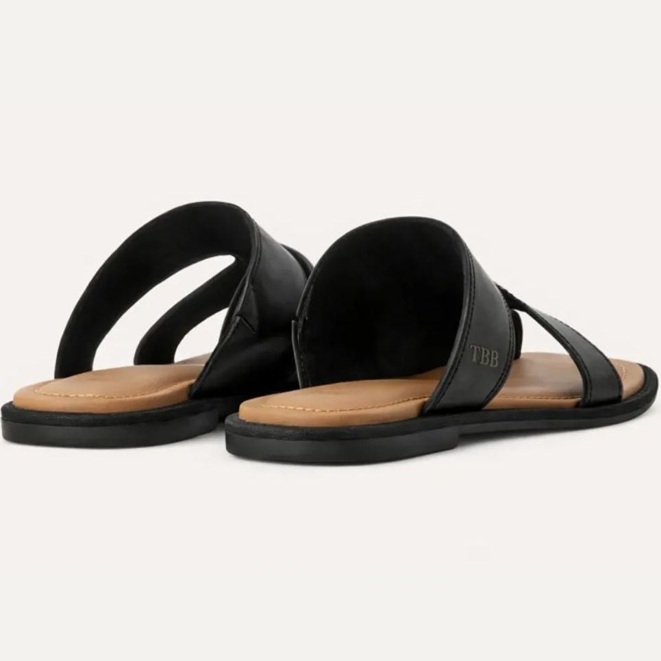 Casual Flat Slide Sandals with Cushioned Insole