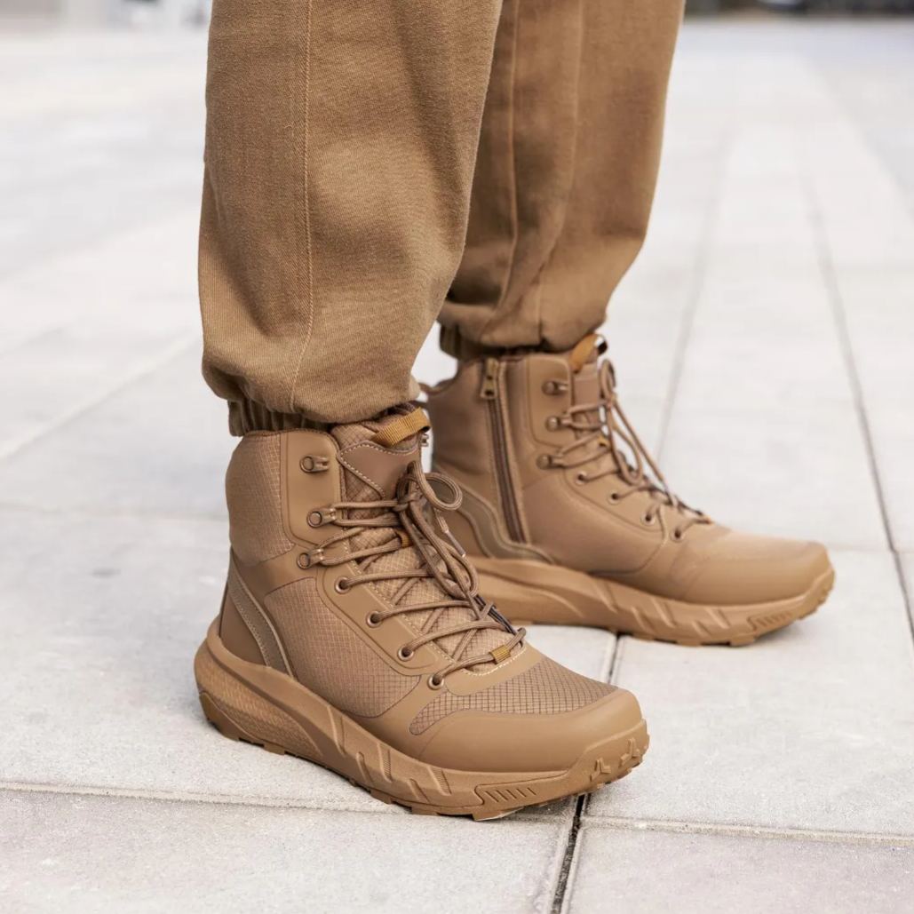 Tactical Boots Lightweight Comfortable All Day Work Boots With Side Zipper