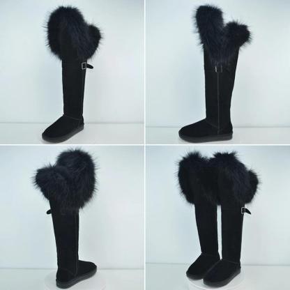 Over The Knee Winter Warm Shoes - The Boston Boots