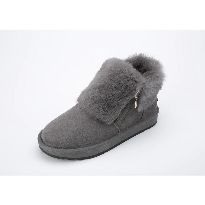 Plush Lined Design Short Ankle Warm Shoes For Everyday-The Boston Boots