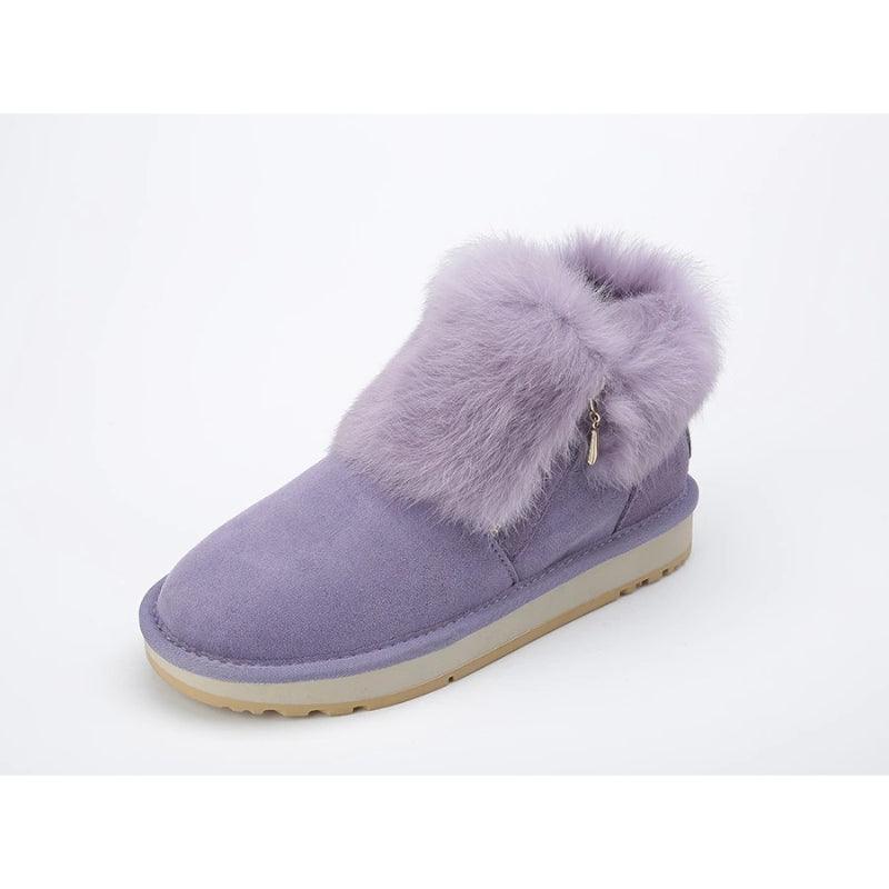 Plush Lined Design Short Ankle Warm Shoes For Everyday-The Boston Boots