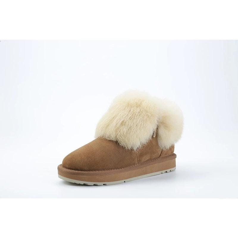 Plush Lined Design Short Ankle Warm Shoes For Everyday-The Boston Boots