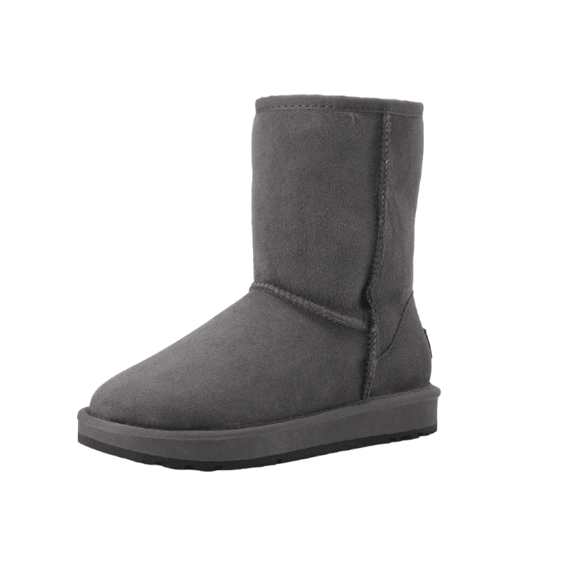 Winter Wool Fur Leather Snow Boots - The Boston Boots